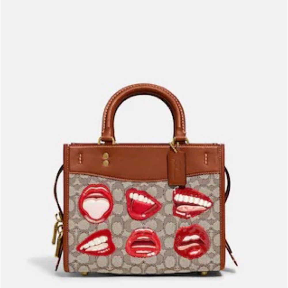 Coach X Tom Wesselmann Rogue 25 In Signature Textile Jacquard NWT